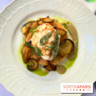 Patio terrasse La Réserve Paris - Lotte et quinoa