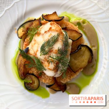 Patio terrasse La Réserve Paris - Lotte et quinoa