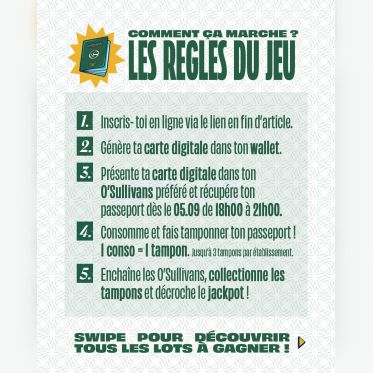 O'Sullivans 30 ans - jeu2