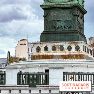 Paris Design Week 2025: une œuvre textile s'invite dans la Colonne de Juillet, place de la Bastille - IMG 7369 jpg