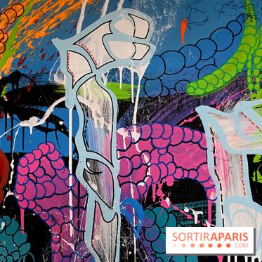 JonOne : nos photos de son exposition rétrospective sur Fluctuart à Paris