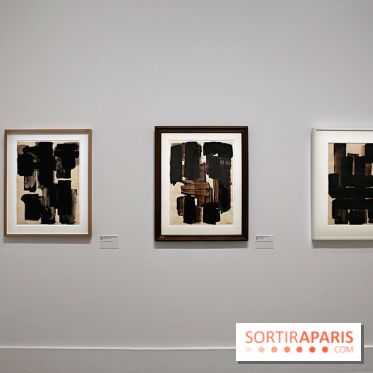 Pierre Soulages : nos photos de son exposition et de ses peintures sur papier à voir au Musée du Luxembourg 