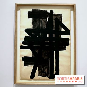 Pierre Soulages : nos photos de son exposition et de ses peintures sur papier à voir au Musée du Luxembourg