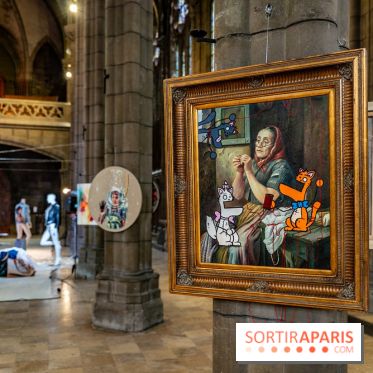 Exposition street-art et mode gratuit dans une chapelle à Paris : à la Croisée des Arts - photos - A7C09040