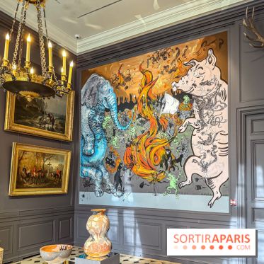 La Licorne, l’Étoile et la Lune : l’exposition du duo Lamarche-Ovize à voir au Musée de la Chasse - IMG 9485