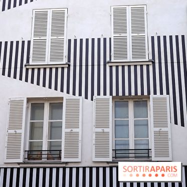 Daniel Buren et Miles Greenberg, nos photos de l'expo au Reiffers Art Inititiatives à Paris 