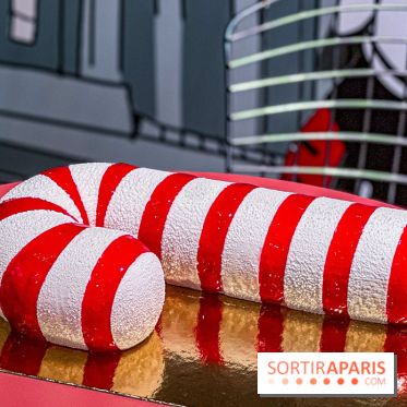 Candy Cake, la Bûche de Noël 2025 du Printemps Haussmann par Bryan Esposito, clin d'œil à New-York - IMG 9522