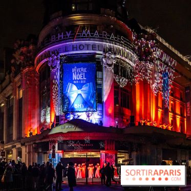 Inauguration des vitrines de Noël du BHV Marais à Paris 2025 avec Vincent Niclo et Vitaa - photos - A7C01334