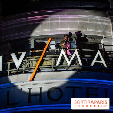 Inauguration des vitrines de Noël du BHV Marais à Paris 2025 avec Vincent Niclo et Vitaa - photos - A7C01352