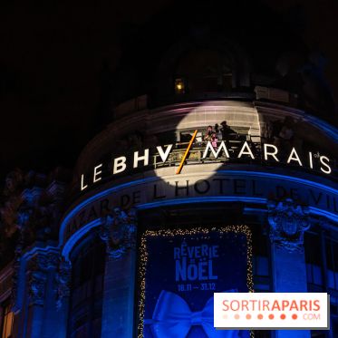 Inauguration des vitrines de Noël du BHV Marais à Paris 2025 avec Vincent Niclo et Vitaa - photos - A7C01355