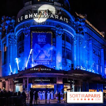 Inauguration des vitrines de Noël du BHV Marais à Paris 2025 avec Vincent Niclo et Vitaa - photos - A7C01382