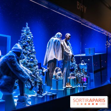 Inauguration des vitrines de Noël du BHV Marais à Paris 2025 avec Vincent Niclo et Vitaa - photos - A7C01497