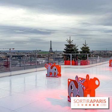 Noël 2025 aux Galeries Lafayette Haussmann : une patinoire éphémère sur les toits de Paris