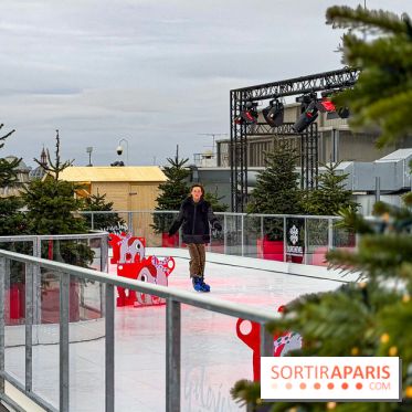 Noël 2025 aux Galeries Lafayette Haussmann : une patinoire éphémère sur les toits de Paris - IMG 3727