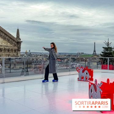 Noël 2025 aux Galeries Lafayette Haussmann : une patinoire éphémère sur les toits de Paris