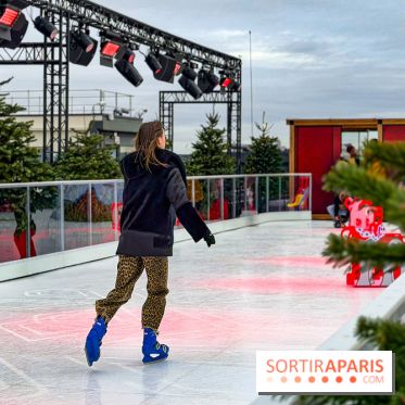 Noël 2025 aux Galeries Lafayette Haussmann : une patinoire éphémère sur les toits de Paris