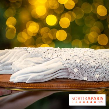 Le tea time de Noël du George V 2025, les photos - buche de noël