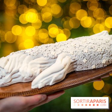Le tea time de Noël du George V 2025, les photos - buche de noël