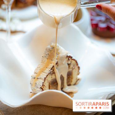 Le tea time de Noël du George V 2025, les photos - buche de noël