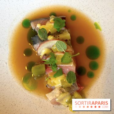 Gramme Paris - Bonite grillée, kiwi, topinambours