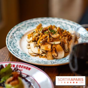 Club Cochon l'Auberge, le bistrot français Paris 9e - salade de champignons