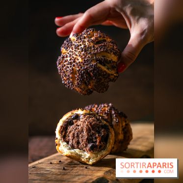 Le petit-déjeuner du George V Paris, les photos  - brioche couronne chocolat vanille et grués de cacao