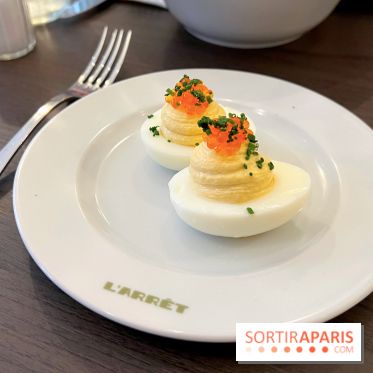 L'Arrêt by The Grey - Deviled eggs oeufs mimosa