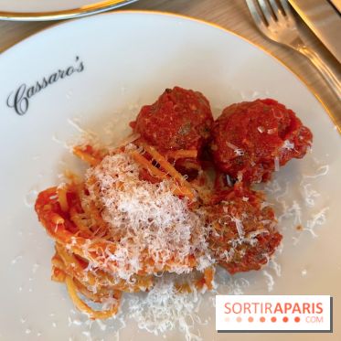 Cassaro's - Spaghetti meatballs