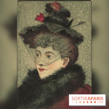 Tête de la Parisienne, Eugène Delâtre, 1893 Eau-forte et aquatinte en couleurs - 13,2 x 18,2 cm
