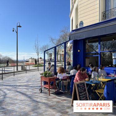 Moncœur Belleville - Terrasse vue Paris