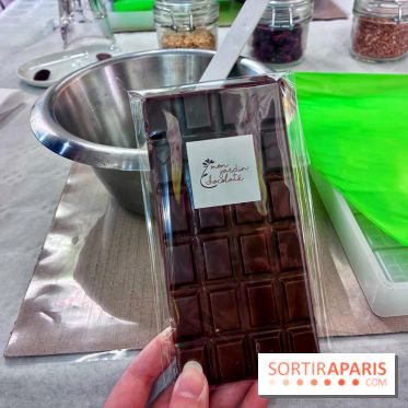 Atelier fabrication de tablettes Mon Jardin Chocolaté