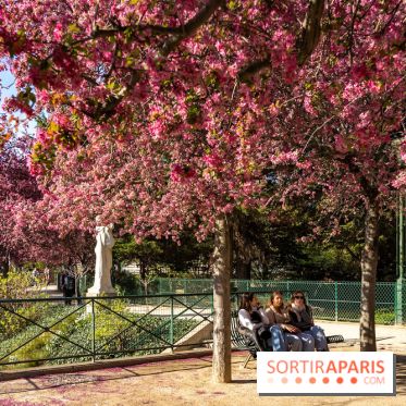 Les pommiers et cerisiers en fleurs du Jardin de Reuilly, Parc de Reuilly à Paris 12e - photos