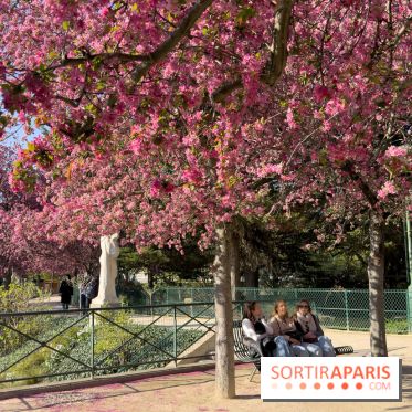 Les pommiers et cerisiers en fleurs du Jardin de Reuilly, Parc de Reuilly à Paris 12e - photos  - copine