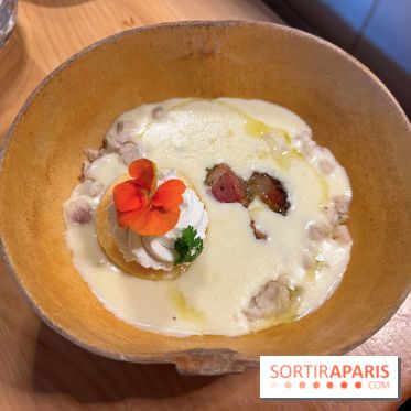 Leriche - Velouté d'igname, porc boucané