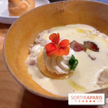 Leriche - Velouté d'igname, porc boucané