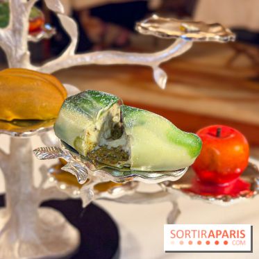Tea Time de Cedric Grolet au Meurice : pâtisseries trompe l'œil et salé revisité