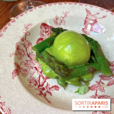 L'Auberge des Crus - Oeuf mollet, asperges vertes