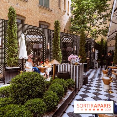 La terrasse jardin du Sax Hotel avec piscine - les photos