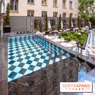 La terrasse jardin du Sax Hotel avec piscine - les photos