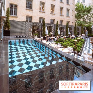 La terrasse jardin du Sax Hotel avec piscine - les photos