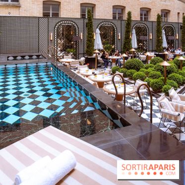 La terrasse jardin du Sax Hotel avec piscine - les photos