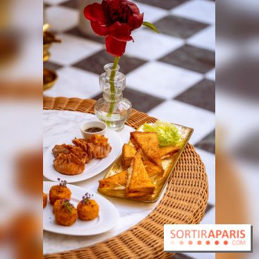 La terrasse jardin du Sax Hotel avec piscine - tapas