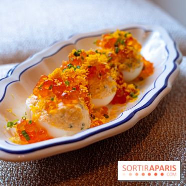 Maison Roland restaurant au Shanghai-La Paris, oeufs mimosa