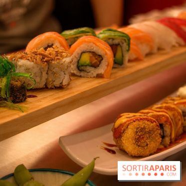 Sushi Mina : assortiment de makis et sushis colorés