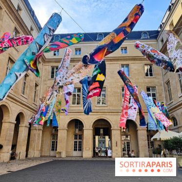 Des Genki-nobori dans le ciel de l'Hôtel de la Marine : une installation colorée à voir gratuitement