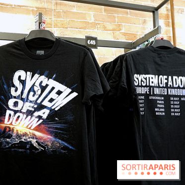 Pop-up store System of a Down à Paris - nos photos