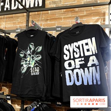Pop-up store System of a Down à Paris - nos photos