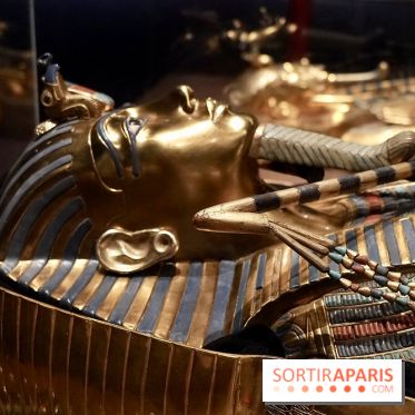Détail du sarcophage de Toutânkhamon - Toutankhamon : son tombeau et ses trésors
