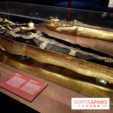 Le sarcophage vu de côté - Toutankhamon : son tombeau et ses trésors