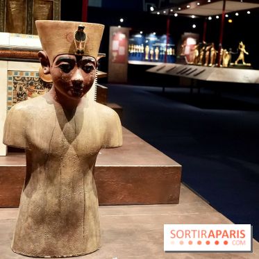 Buste royal dans l’exposition Toutânkhamon - Toutankhamon : son tombeau et ses trésors
